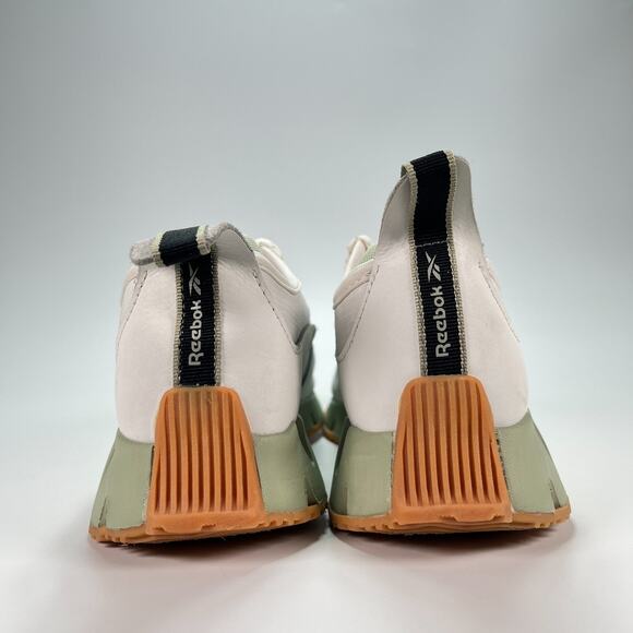 Reebok Womens Zig Dynamica White Green Athletic Running Shoes Women's Size 8 - Picture 5 of 11